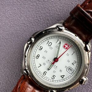 Wenger Classic‎ Silver and Brown Timepiece